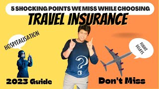 how to choose a travel insurance in 2023 | Travel Insurance Explained | Travel tips