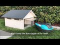 Robotic lawn mower garage