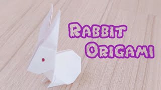 Easy Origami Rabbit/How to Make Rabbit Step by Step/ Easy Bunny Craft/Easy craft for kids/Rabbit DIY