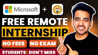 Microsoft Online Internship 2026🚨 NO FEES, 110% Selection | Microsoft x AICTE Paid Internships