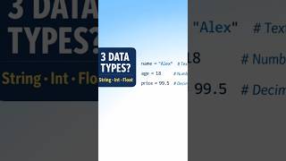 Python Data Types Explained Simply | Day 5 🚀#coding #programming #python #learntocode#viral #shorts