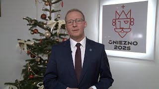 Życzenia noworoczne Prezydenta Miasta Gniezna Michała Powałowskiego