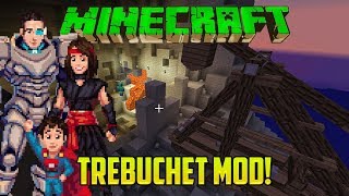 Minecraft: LET'S PLAY A TREBUCHET MOD!