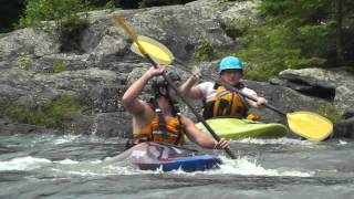 Paddling at the Madawaska Kanu Centre