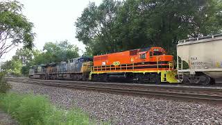 CSX U413/CSX M641 with CSX 5268, CSX 408 (YN2 Paint), and TPW 3046 in Lafayette, Indiana