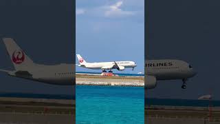 Japan Airlines Airbus A350-900 landed at Okinawa Naha Airport