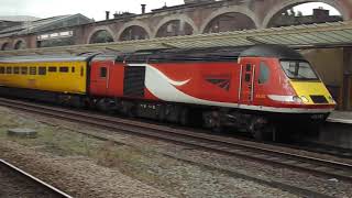 Network Rail 43290 and 43299 pass Chester 15th July 2021