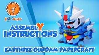 Earthree Gundam Papercraft | Assembly Instructions