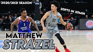 Matthew Strazel (18yo) Highlights 20 pts in 20 min - 08.11.20 vs Orléans