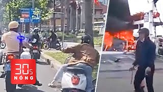 Bản tin 30s Nóng: Nguyên nhân phà Sa Đéc cháy ngùn ngụt; Tạm đình chỉ CSGT đạp ngã xe người dân