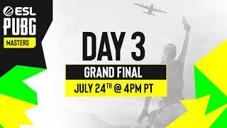 ESL PUBG Masters Phase 2 Grand Final - Day 3