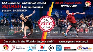 Leon Krysiak - Ruslan Sorochynskyi  - ESF European Individual Closed Squash Championship 2023