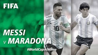 #WorldCupAtHome | Messi v Maradona | World Cup Highlights