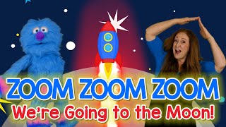 Zoom, Zoom, Zoom We're Going to the Moon| Going on a Moon Hunt| Nursery Rhyme| Sing Play Create