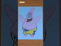 How to Draw Patrick Star |  SpongeBob SquarePants Drawing #shorts #youtubeshorts