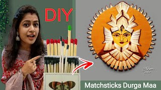 DIY Matchsticks craft idea | Dussehra craft ideas | Durga Maa wall hanging | diy project