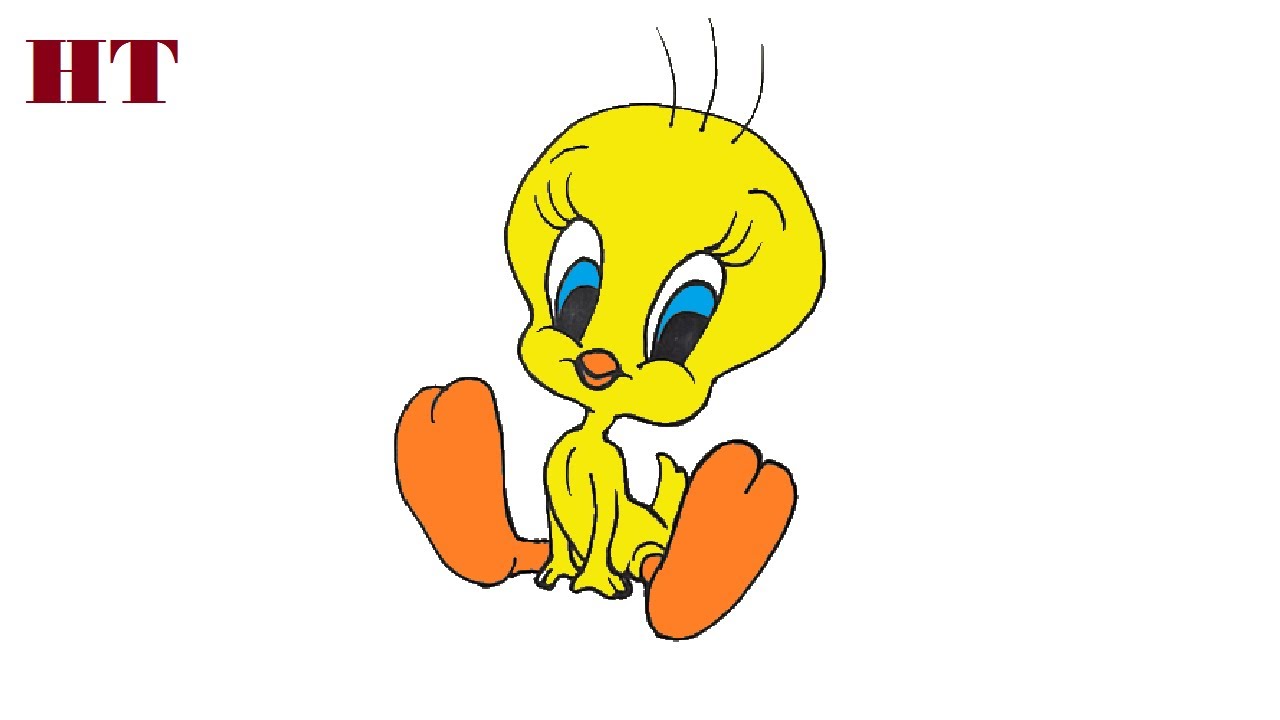 How To Draw Tweety Bird Step By Step - YouTube