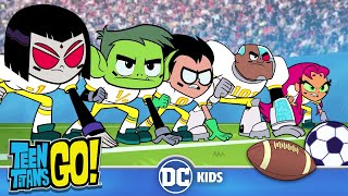 Soccer vs Football ⚽ 🏈 | Teen Titans Go! | @dckids
