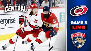 Florida Panthers vs. Carolina Hurricanes | Live Action | Game 3 | Stanley Cup Playoffs