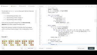 Rotting Oranges - Leetcode 994 - BFS - Python