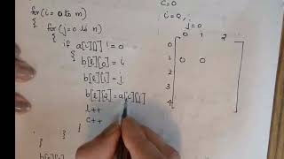 12. DS Program Logic for Sparse Matrix