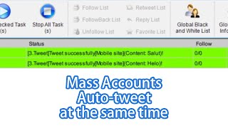 How to auto-tweet with multi accounts at the same time via TweetAttacksPro?
