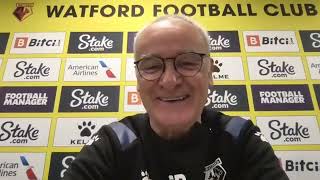 Claudio Ranieri | Burnley v Watford | Full Pre-Match Press Conference | Premier League