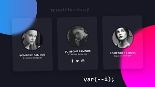 Creative Our Team Section Using HTML & CSS | CSS Glassmorphism Card Hover Effects
