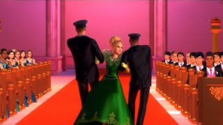 Barbie princess charm school - Dame Devin defeat scene