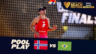 Mol, A./Sørum, C. vs. Evandro/Arthur - Pool Play Highlights | Doha Finals 2024 #BeachProTour