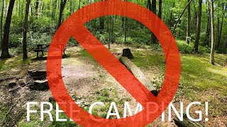 {NO MORE} FREE CAMPING in PA!! Original video, but no longer free. Info in description.