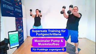 Superset Kurzhanteln Workout 💪💪 / Maximaler Pump \u0026 Muskelaufbau #superset #dumbbellworkout #pumpitup