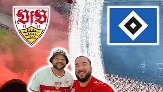 PYROS bei STUTTGART und HAMBURG FANS | KURVE BRENNT | VfB Stuttgart vs Hamburger SV | Stadionvlog