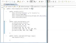 Java programming part 90 Graphics : Java drawLine