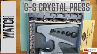 G-S watch crystal press