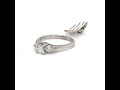 3 stone diamond ring 0.81ct