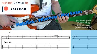 Metallica - Wherever I May Roam (Bass cover with tabs)