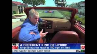 Amphibious car reaches 180 mph on land