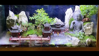 Hướng dẫn làm bể bán cạn tiểu cảnh non bộ - Instructions for making beautiful miniatures