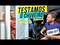 CHUVEIRO NO MOTORHOME ARTESANAL, PRIMEIRO TESTE REAL!