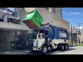 2 mack mru wittke starlignt commercial front loader garbage trucks