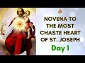 DAY 1 - CHASTE HEART OF ST. JOSEPH NOVENA