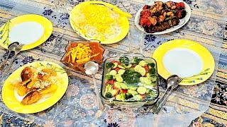 ولاگ روزی که دوستم رو ناهار دعوت کردم _غذاهای خوشمزه پختم _آشپزی آسان#اشپزی_اسان #آموزش_آشپزی