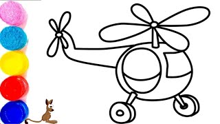 Bolalar uchun vertolyot chizish/ Drawing Helicopter for kids /Рисования Вертолёт для Детей