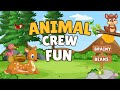 Animal Sounds Fun Song for Toddlers | Meet the Animal Crew!