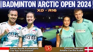 Rehan Naufal Kusharjanto/Lisa Ayu Kusumawati (INA) vs Espersen/Kudsk (DEN) | R16 | Badminton AO24