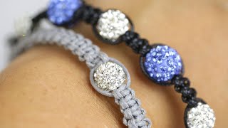 DIY Shamballa Bracelet - How to Make a Macramé Style Bracelet