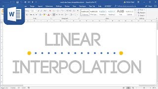 WORD: Linear Interpolation with VBA (Tutorial)