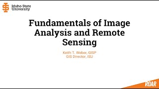TECH talk: Fundamentals of Image Analysis and Remote Sensing