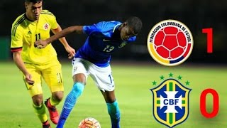 Colombia 1-0 Brasil - Resumen - Sudamericano Sub-20
